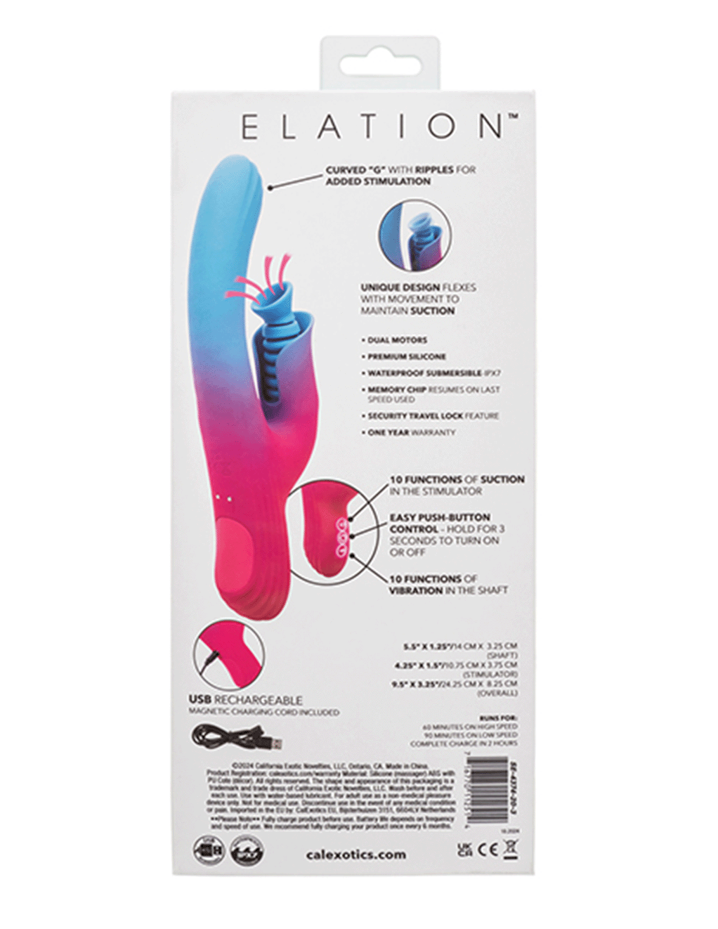 Elation Dual Stimulator with Suction