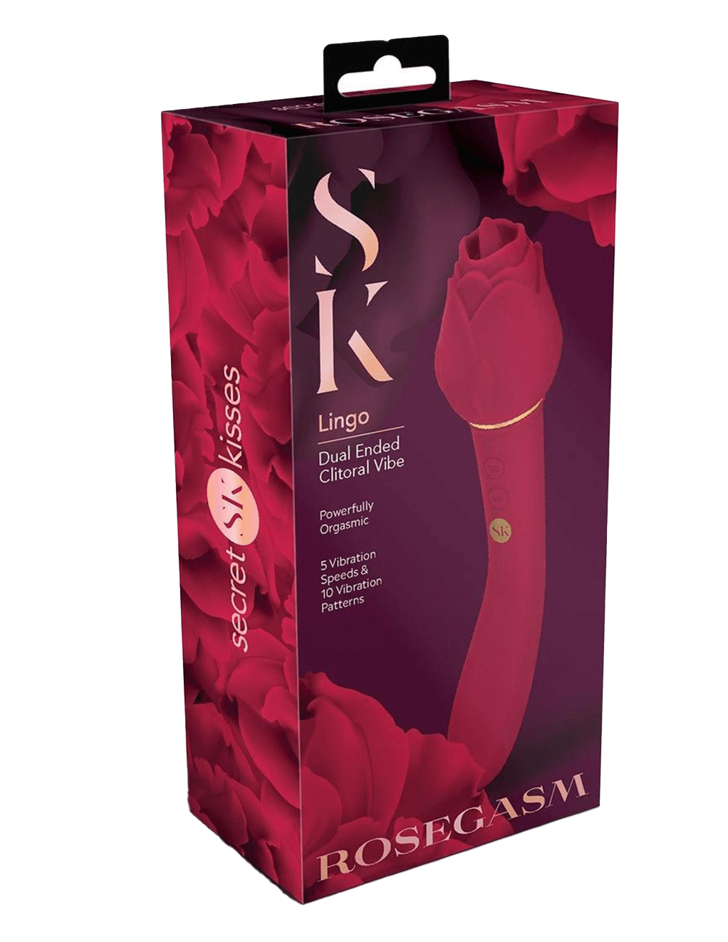 Secret Kisses Rosegasm Lingo Dual Flicker - Red - Box
