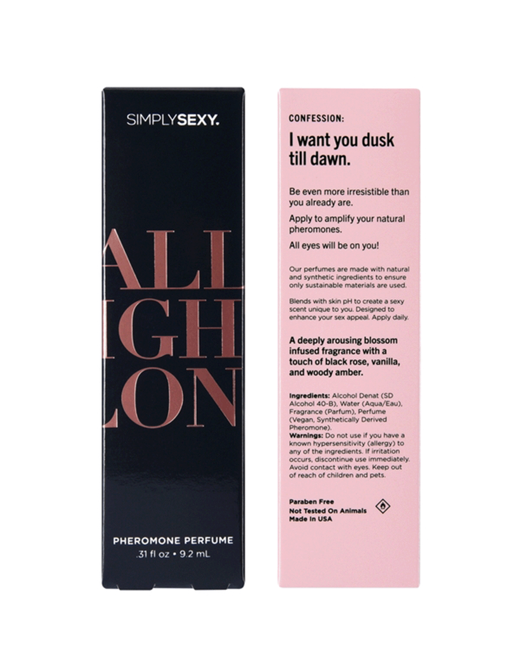 All Night Long Pheromone Perfume Spray