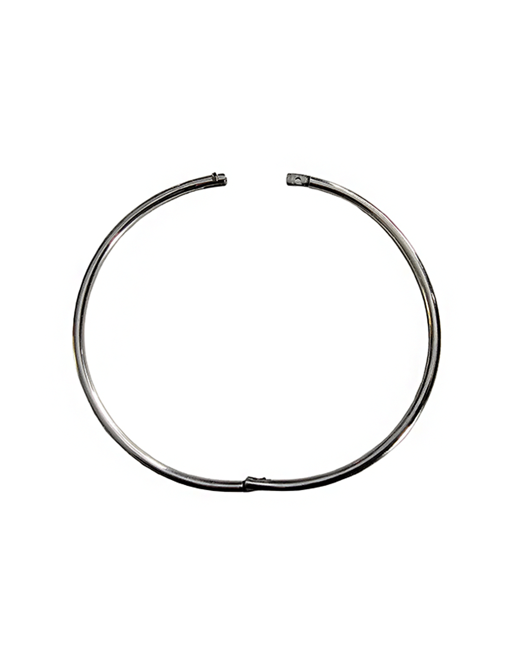 Rouge Thin Stainless Steel 16in Collar - Silver - Open