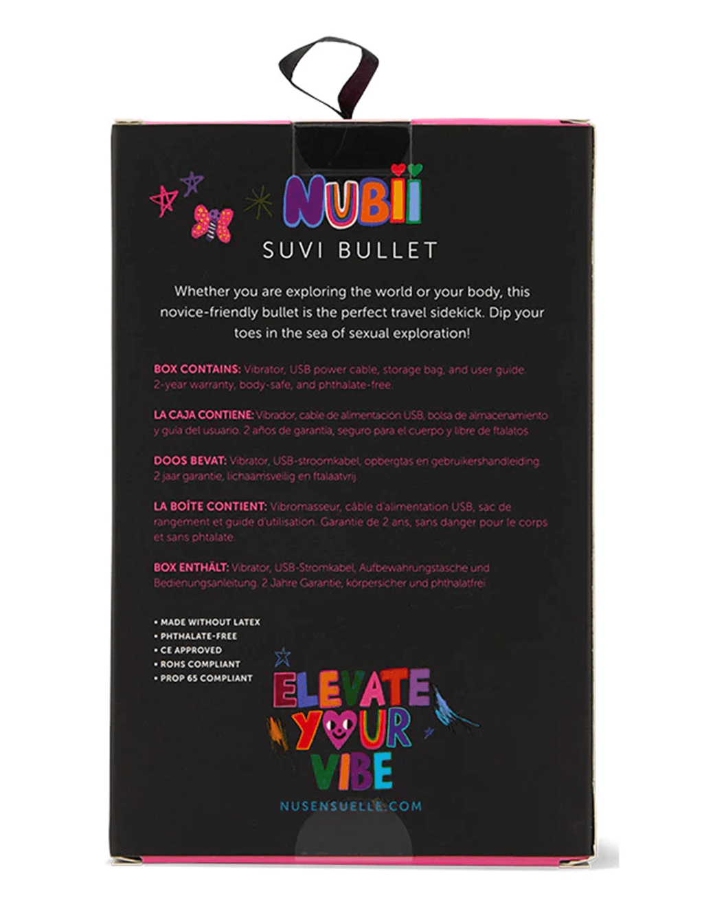 Nu Sensuelle Suvi Nubii Bullet - Box Back