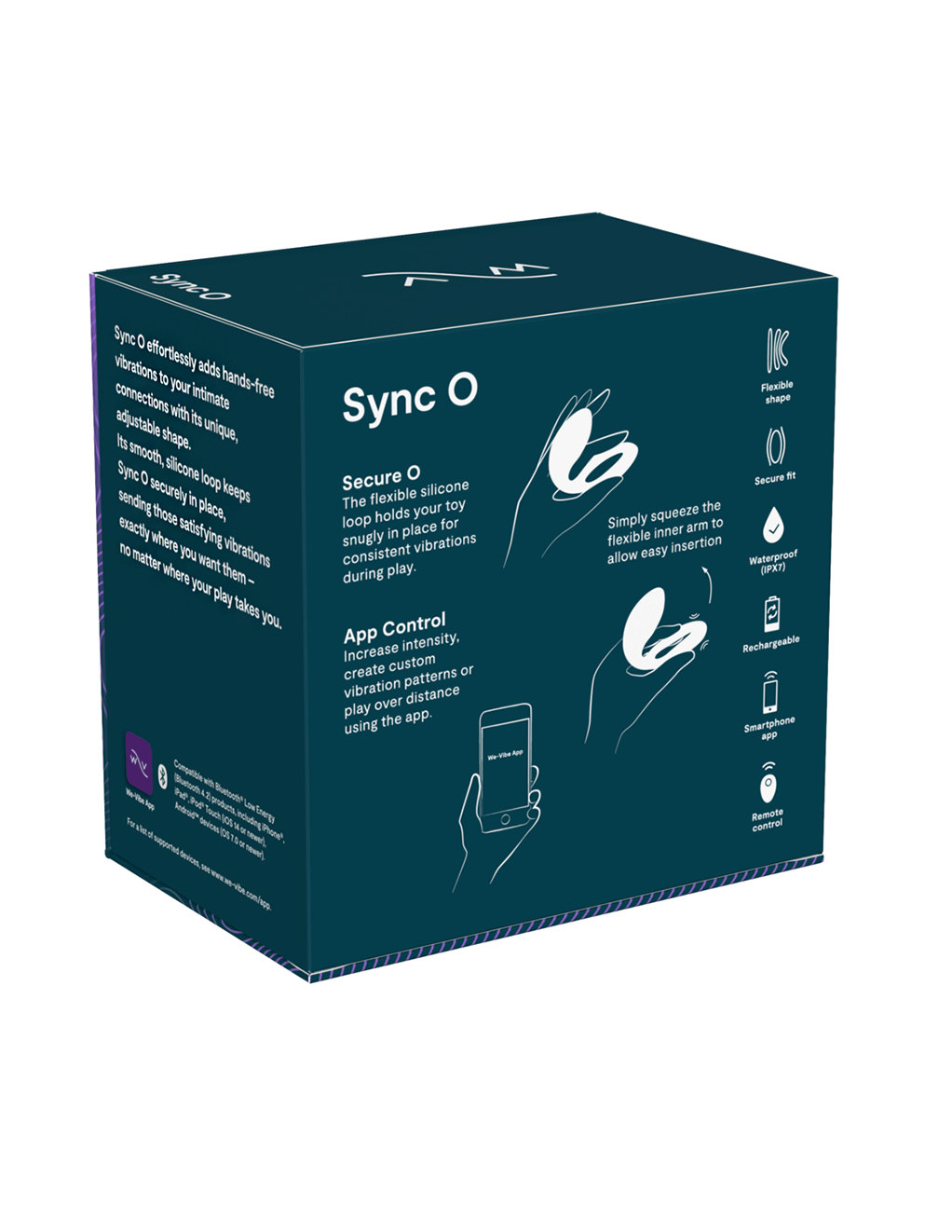 We-Vibe Sync O Couples' Vibrator - Velvet Green - Box Back