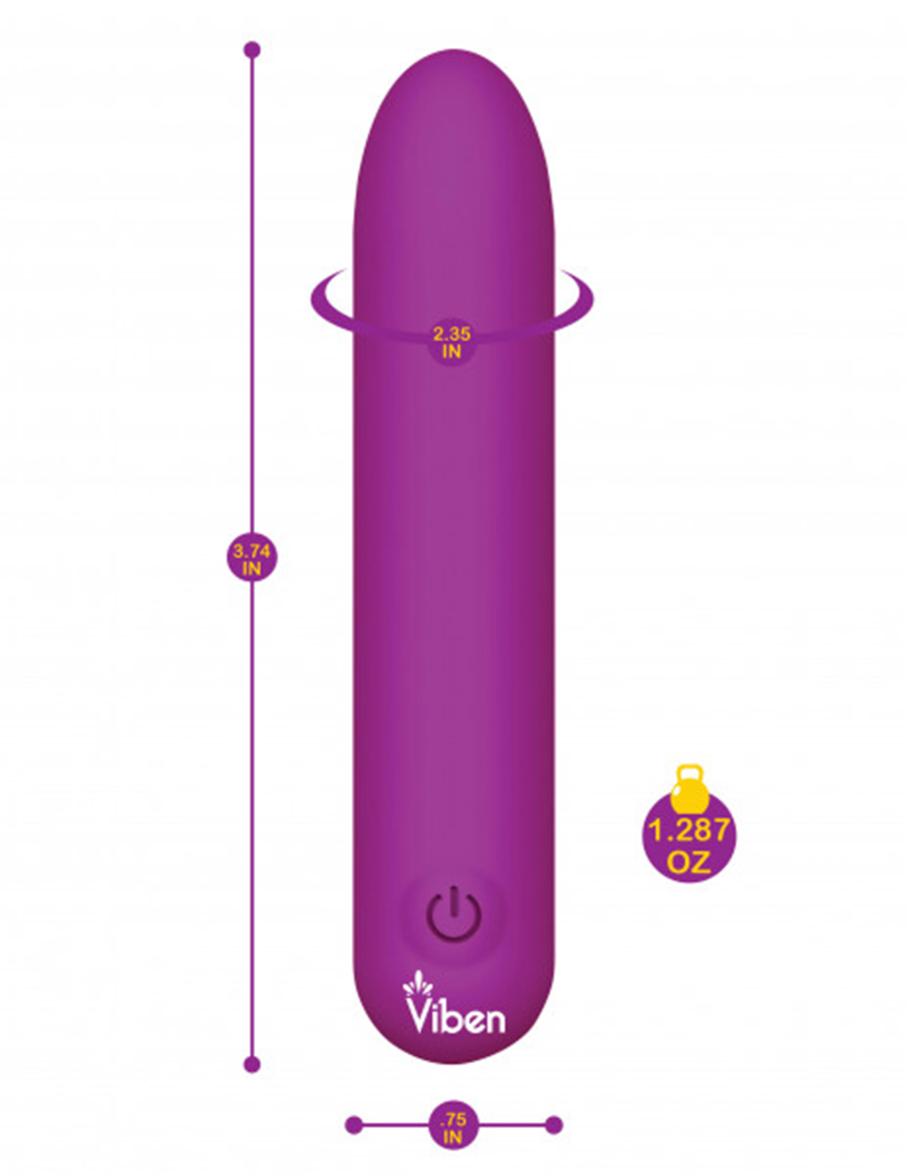 Viben Bombshell Flexible Bullet - Purple