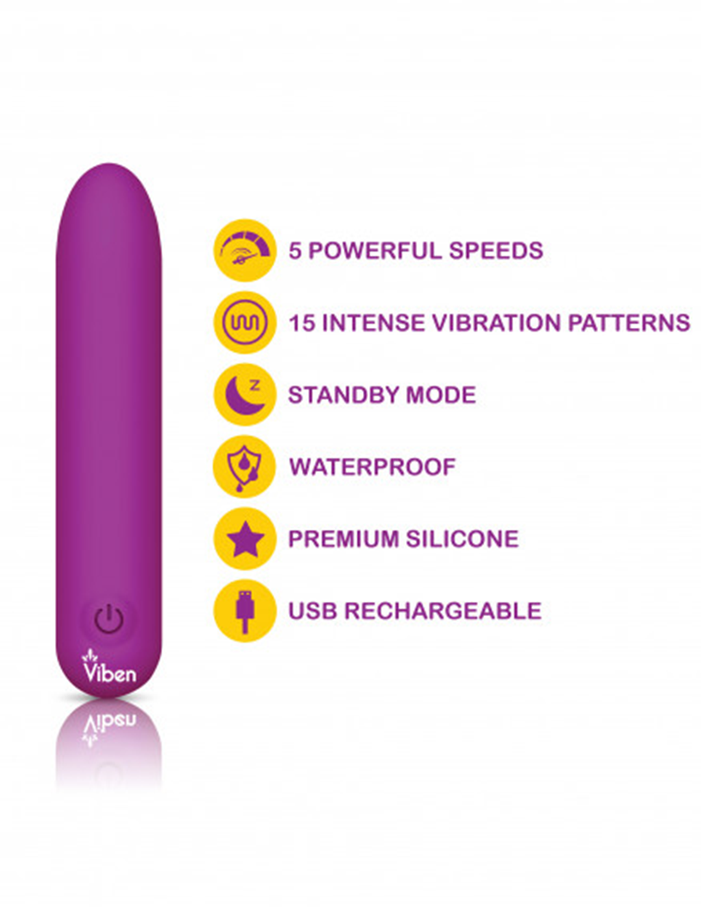 Viben Bombshell Flexible Bullet - Purple