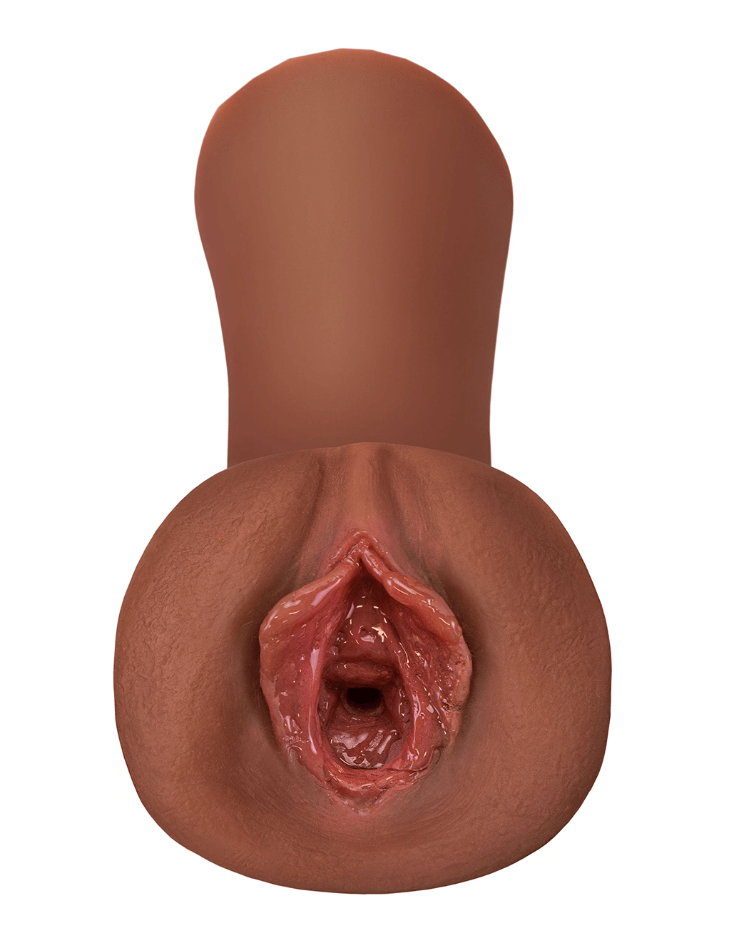 Wet Pussies Juicy Snatch Stroker - Chocolate - Front