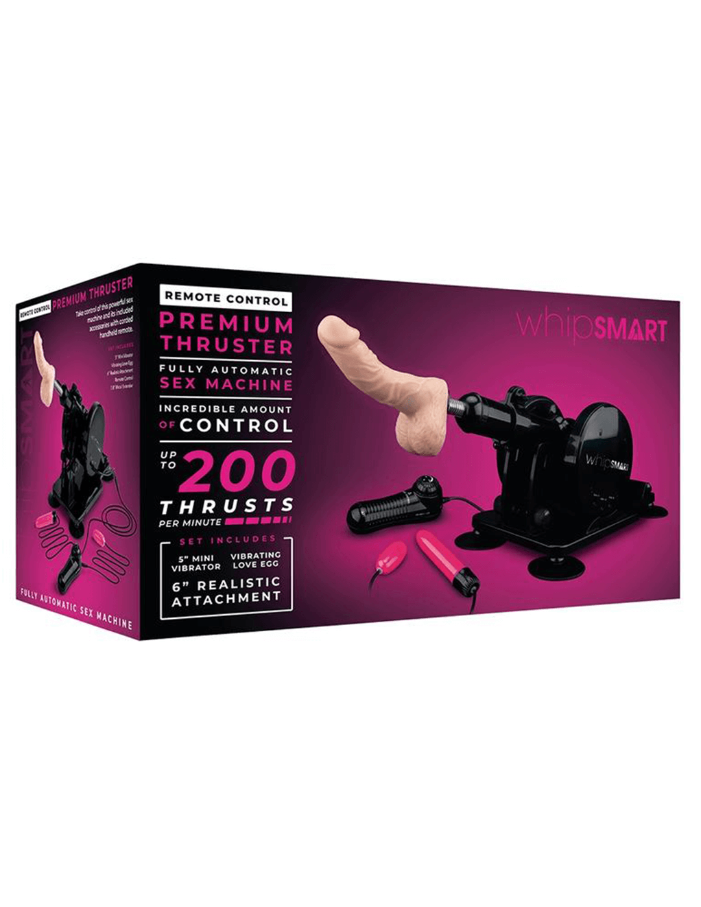 WhipSmart Sex Machine - Black - Box