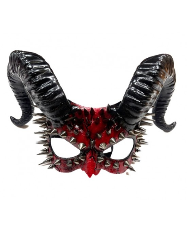 Spiked Mask w. Ram Horns