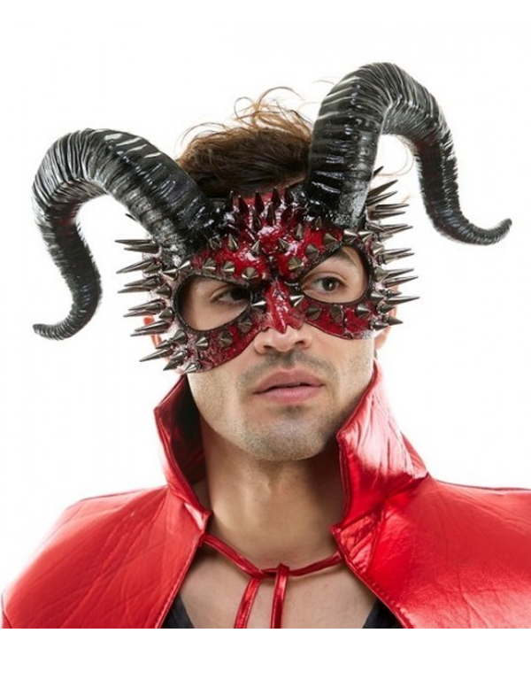 Spiked Mask w. Ram Horns