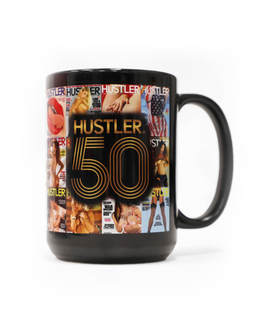 HUSTLER 50th Anniversary Magazine Mug