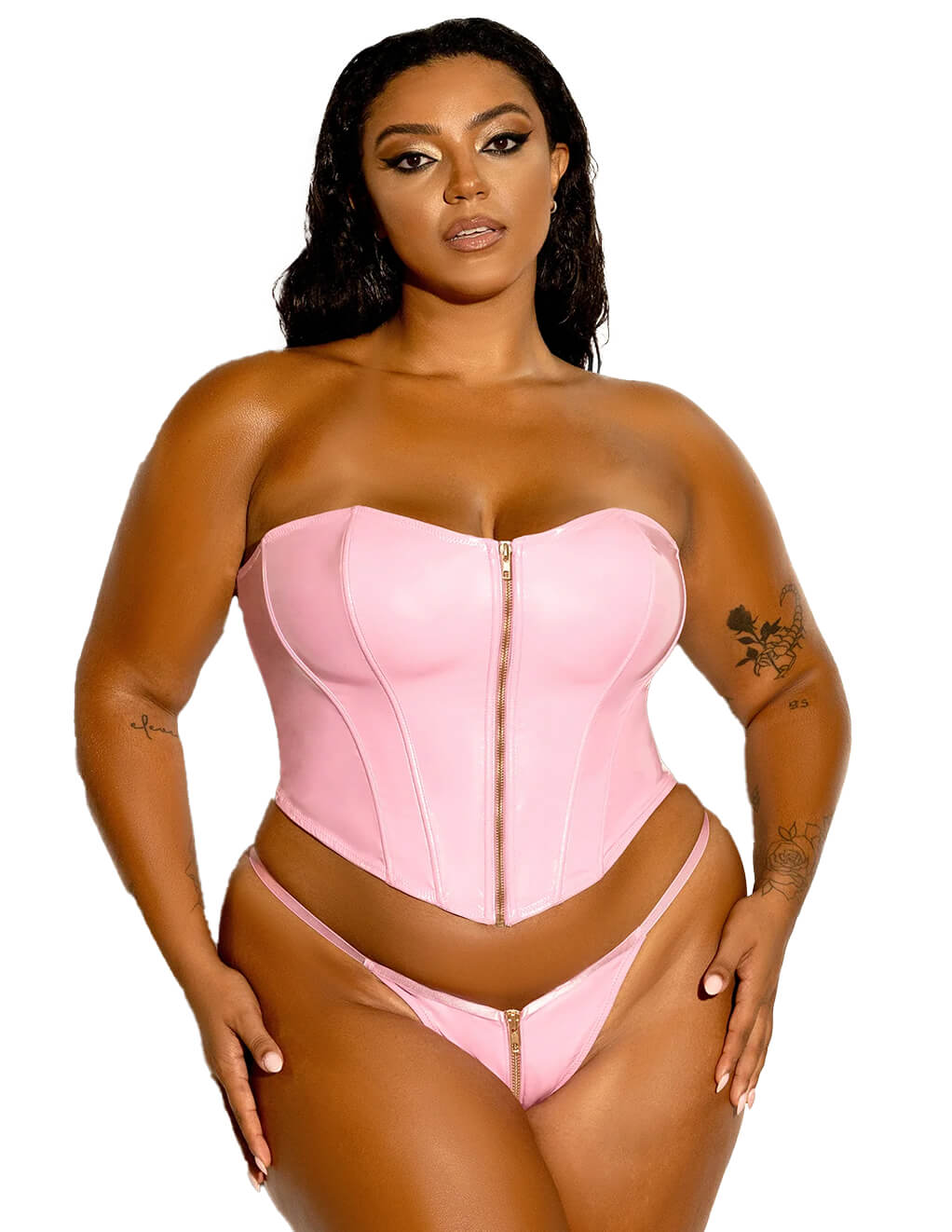 Rider Vinyl Bustier Set