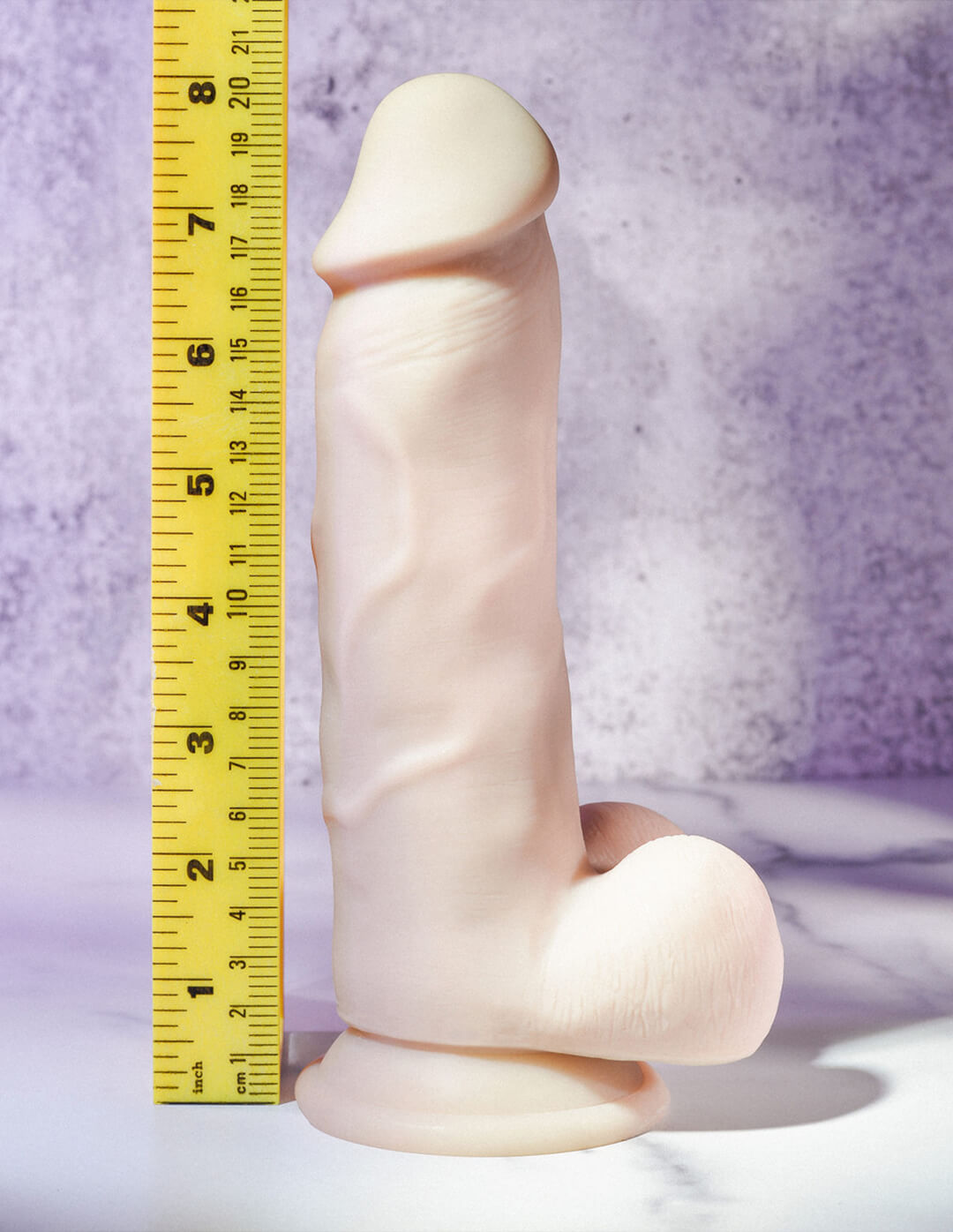 Evolved 8.5in Real Supple Poseable Girthy Silicone Dildo