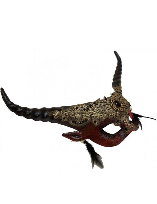 Horned Fey Venetian Mask