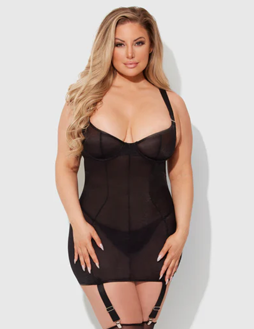 Yvone Underwire Mesh Chemise