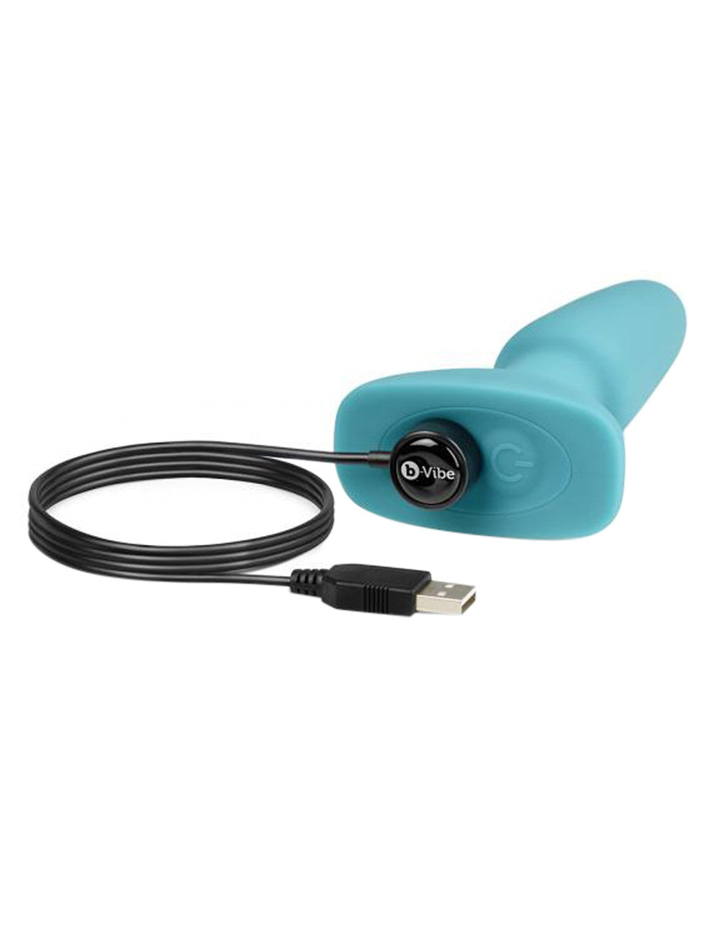 B-Vibe Rimming Plug- Turqoise- Charger