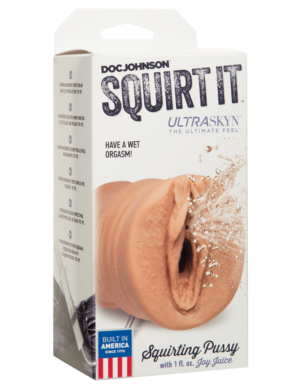 Squirt It Ultraskyn Squirting Pussy- Caramel- Package