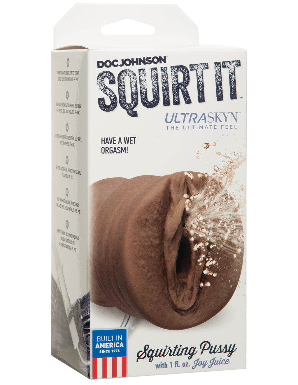 Squirt It Ultraskyn Squirting Pussy- Chocolate- Package