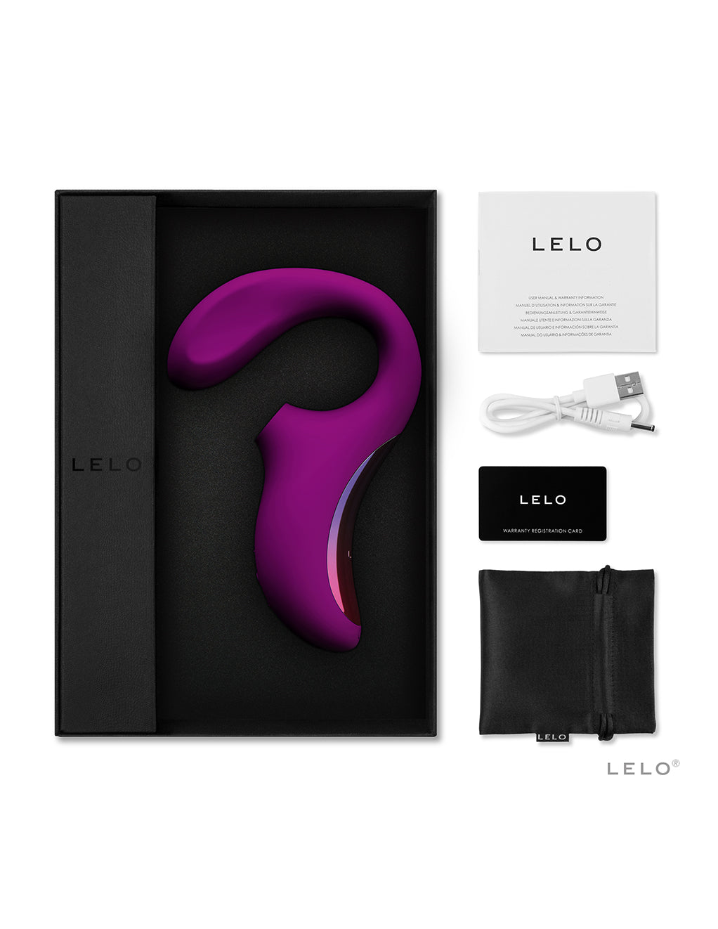 Lelo Enigma- Deep Rose- Contents