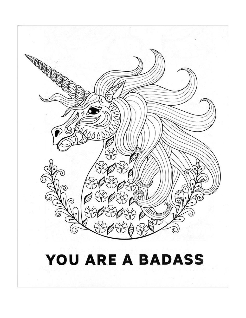 Cheer The F*ck Up Coloring Book illustration