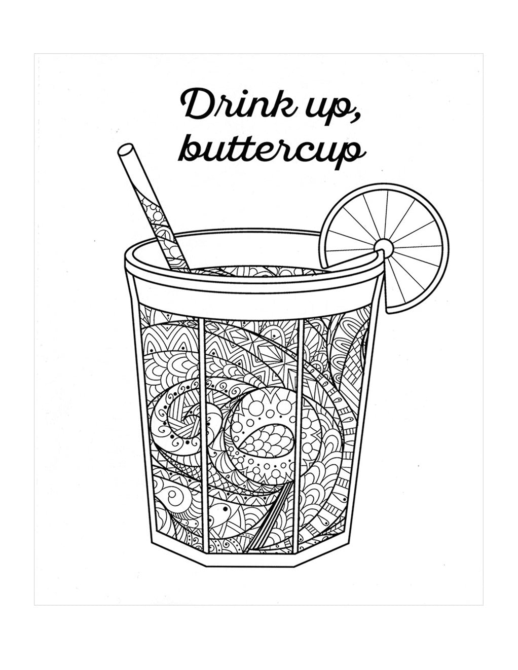 Cheer The F*ck Up Coloring Book illustration 2