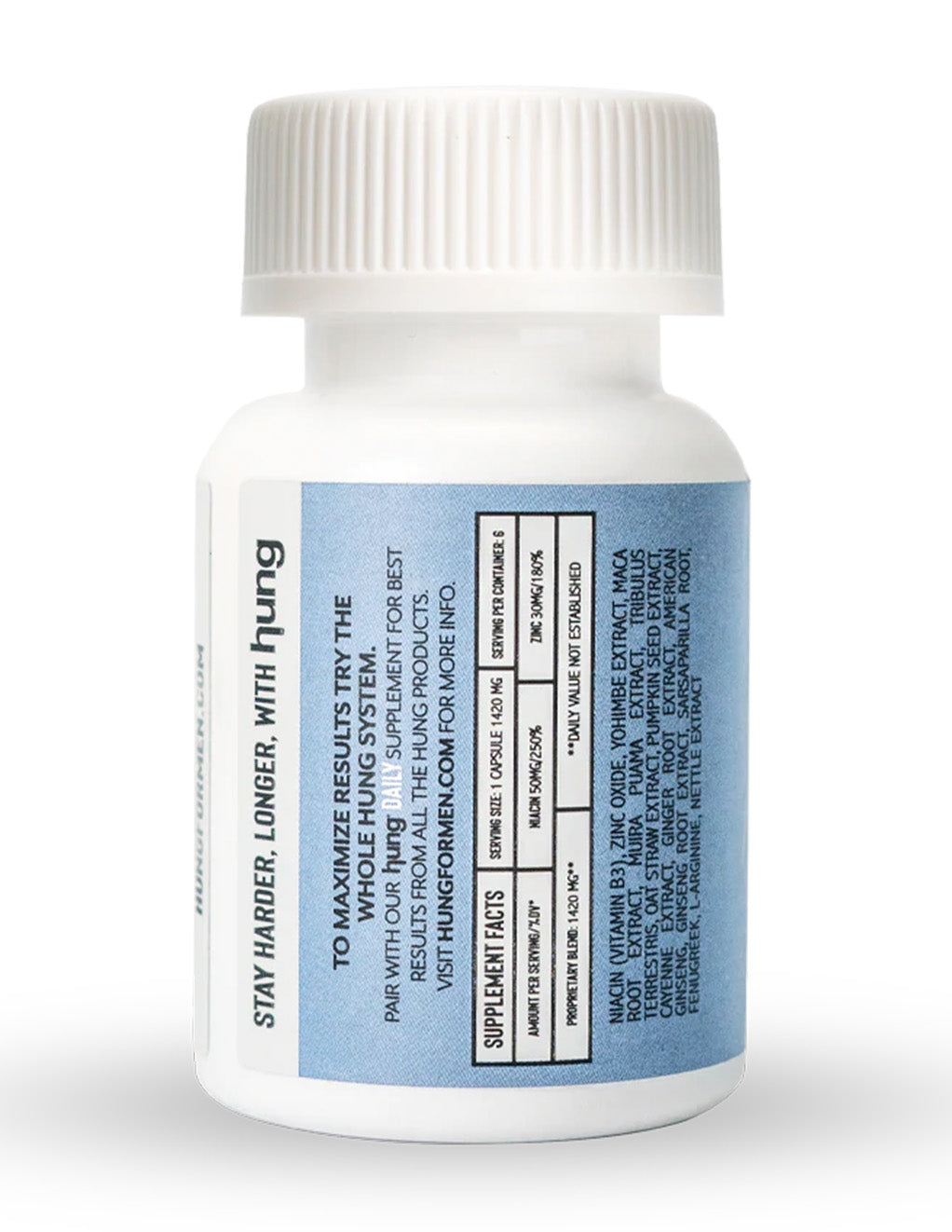 Hung Male Sexual Enhancement Supplement- 6ct- back