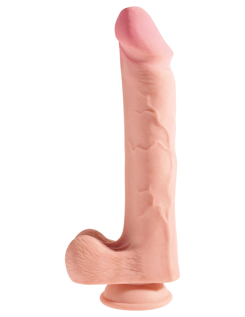 King Cock Plus 12" 3D Cock w/ Balls- Side