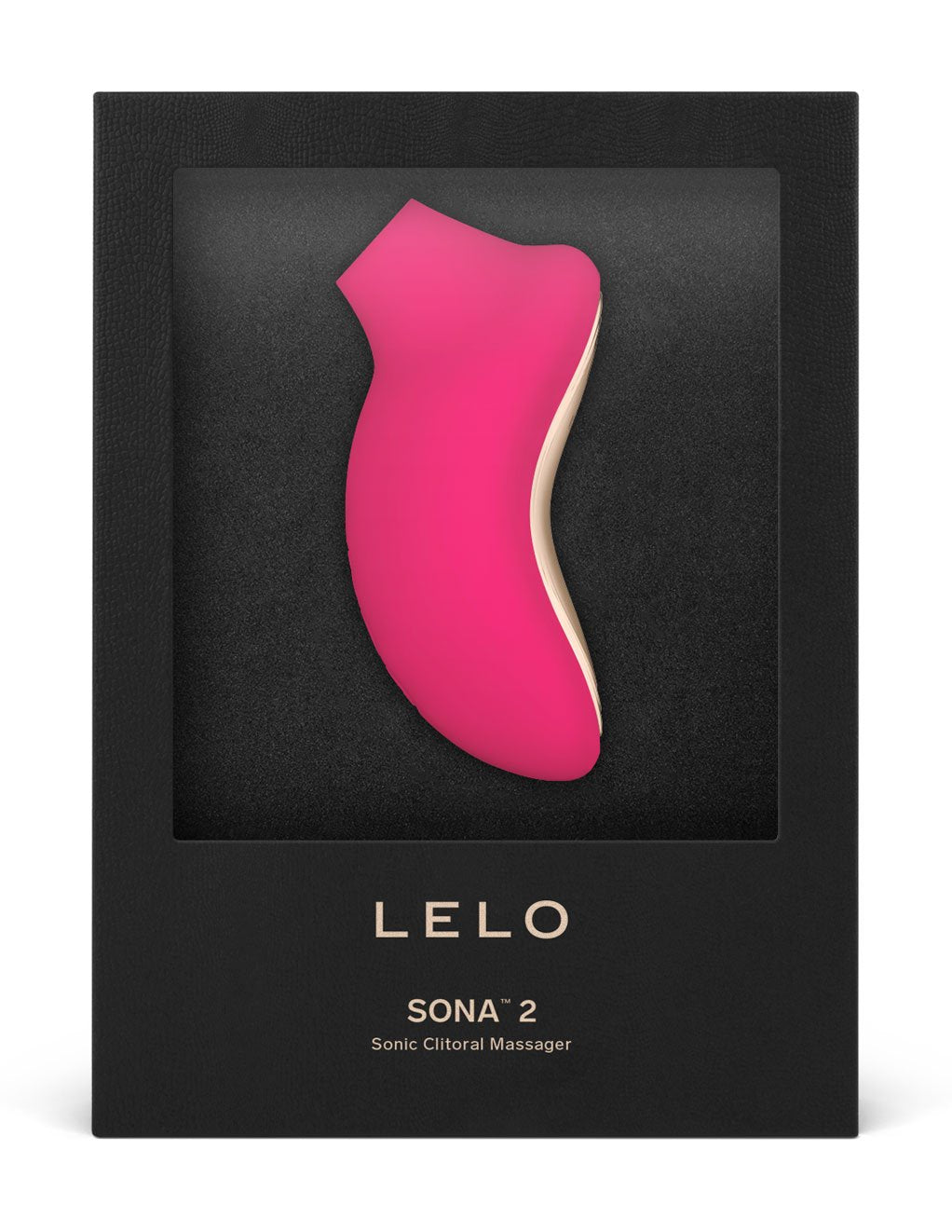 Lelo Sona 2 Sonic Clitoral Massager- Cerise- Box