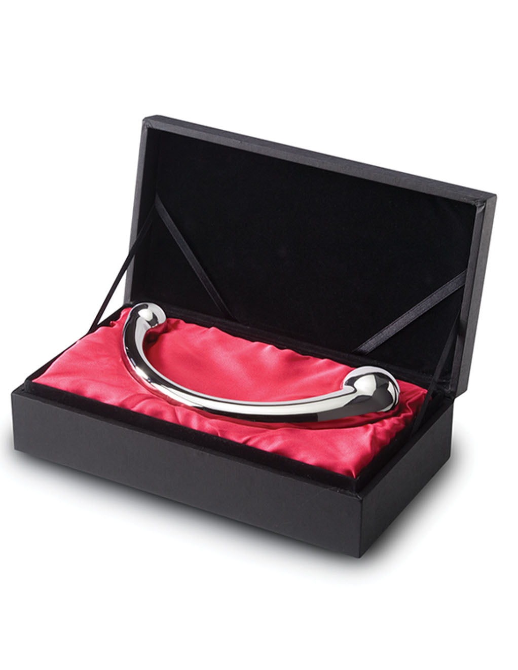 Njoy Pure Wand Double Ended Stainless Steel Dildo- Front Box