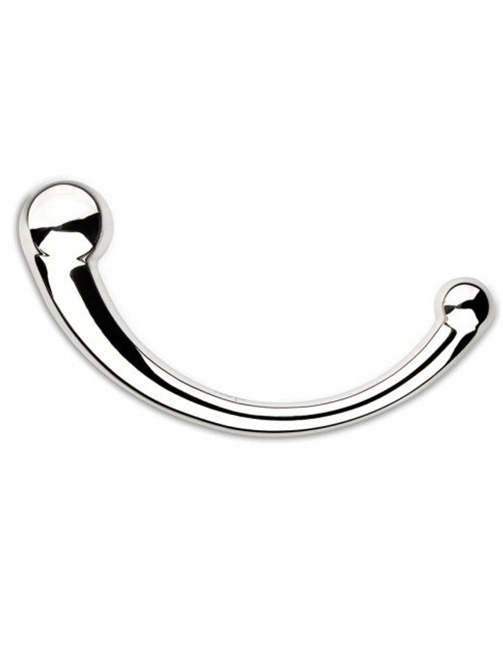 Njoy Pure Wand Double Ended Stainless Steel Dildo- Side