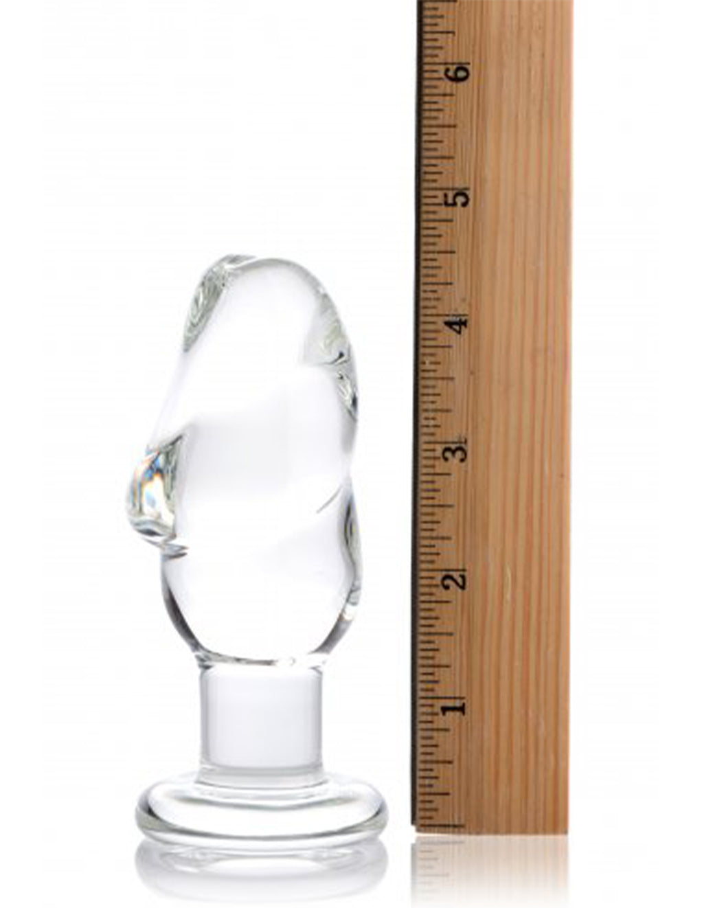 Prisms Erotic Glass Asvini Glass Penis Anal Plug- length dimension