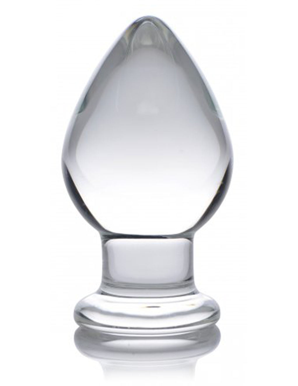 Prisms Erotic Glass Molten Wide Glass Butt Plug- Front