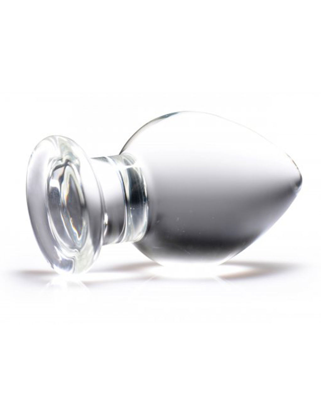 Prisms Erotic Glass Molten Wide Glass Butt Plug- Back- Side