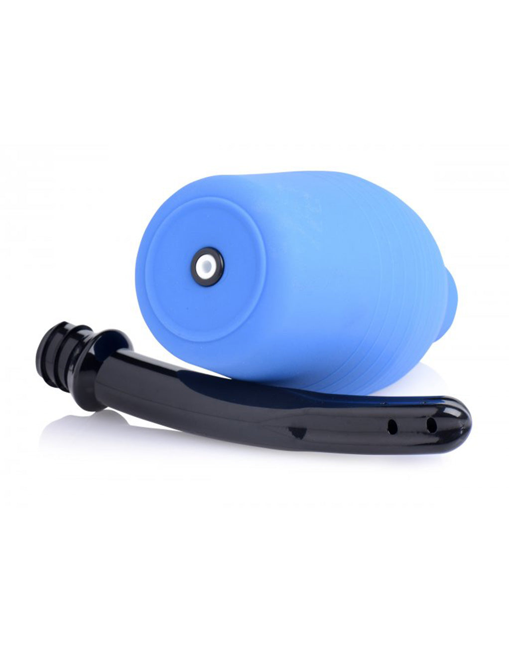 CleanStream Premium One-Way Valve Enema Douche Bulb And Nozzle Side