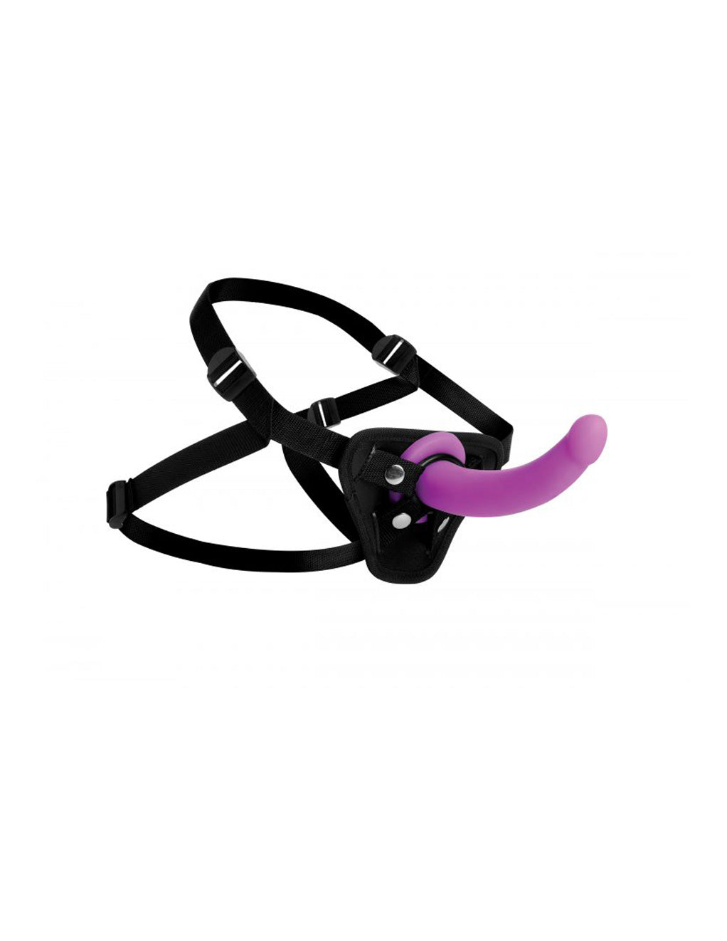 Strap U Navigator Silicone G-Spot Dildo with Harness