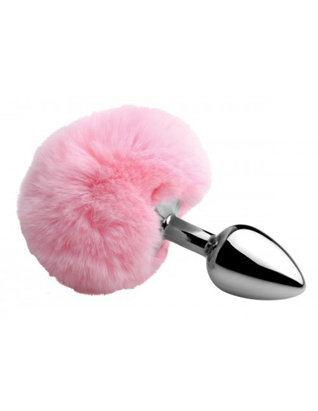 Tailz Bunny Tail Metal Plug- Pink- Front