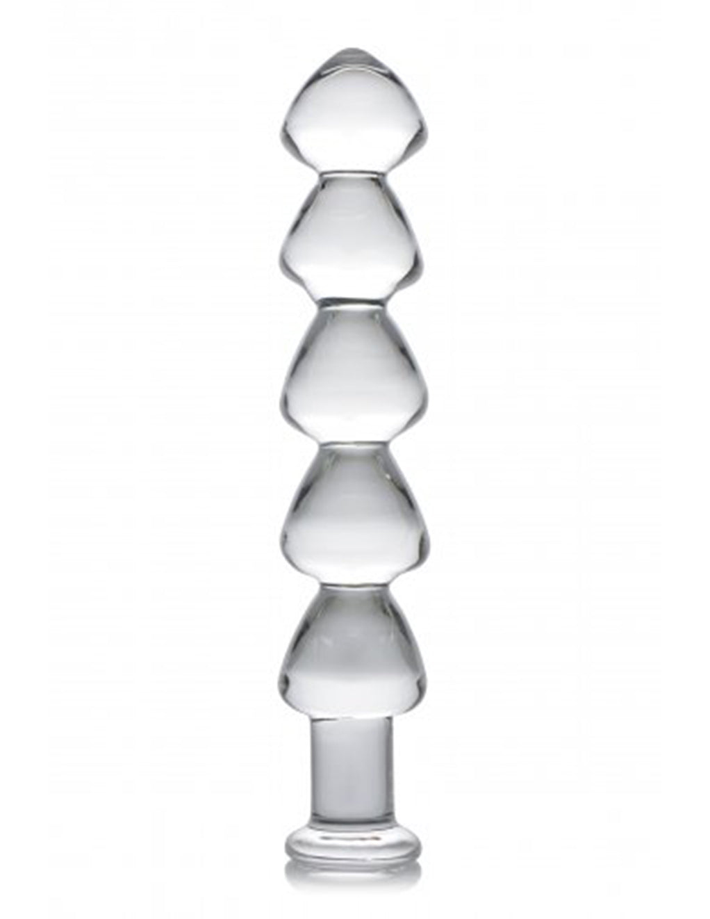Master Series Drops Anal Link Glass Dildo- front