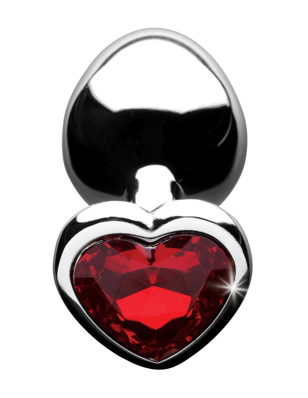 Booty Sparks Red Heart Gem Anal Plug- Medium- Top