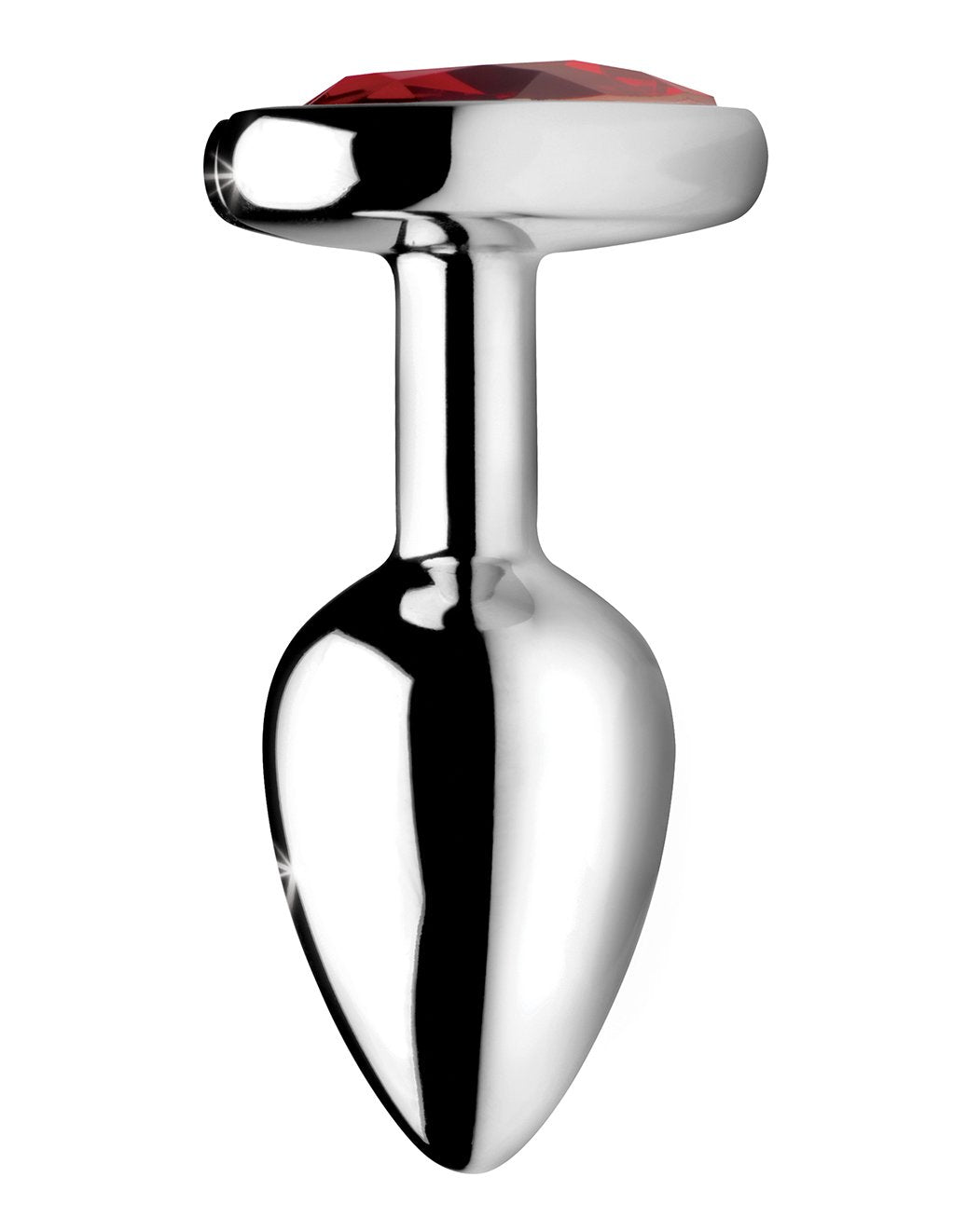 Booty Sparks Red Heart Gem Anal Plug- Medium- Side