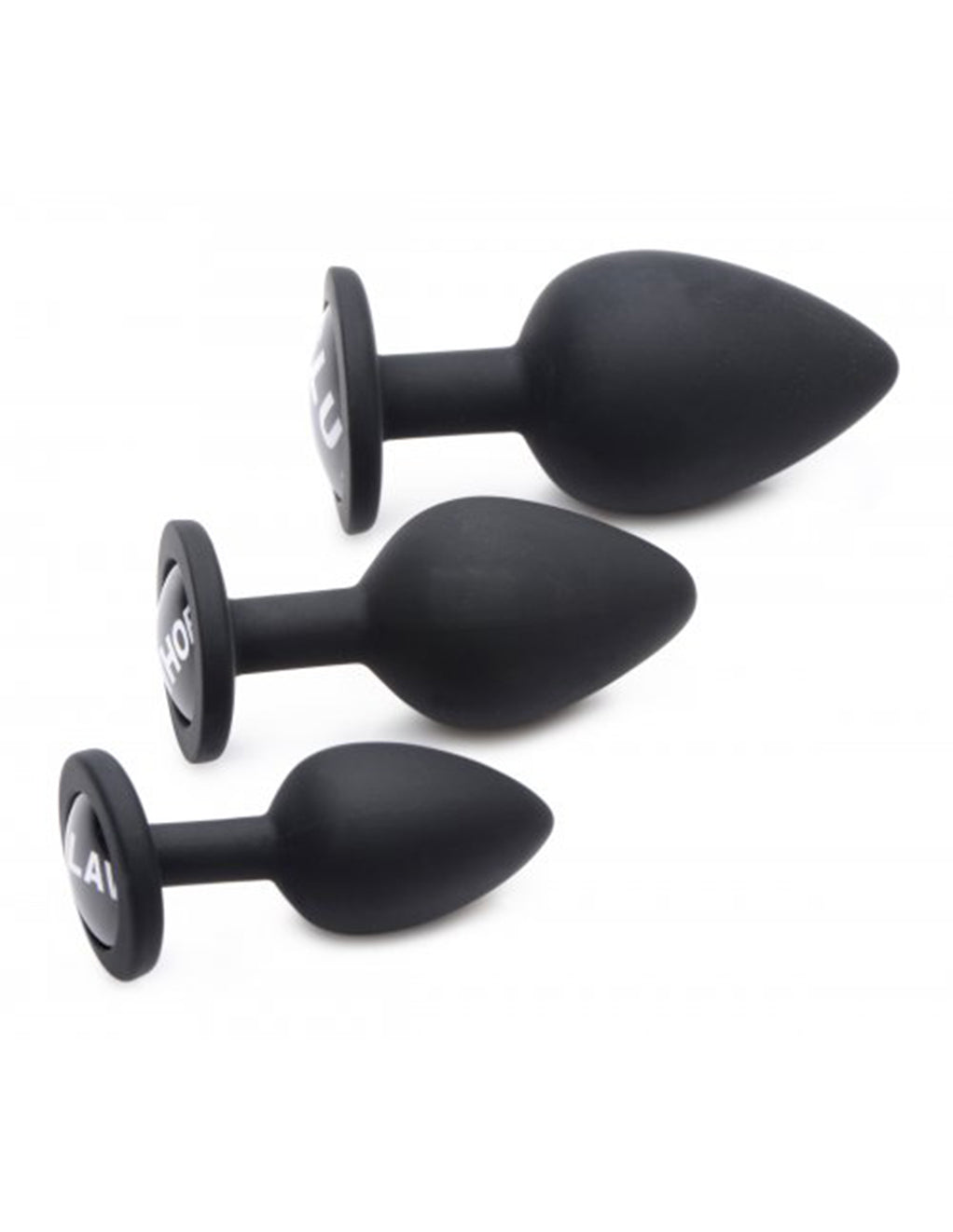 Dirty Words Anal Plug Set- Side