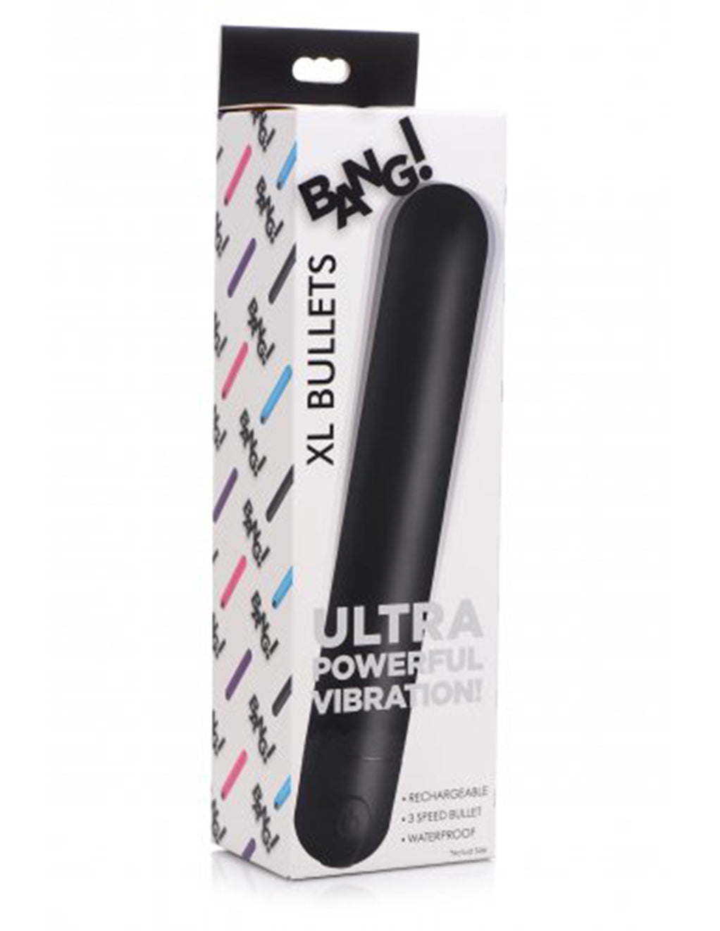 Bang! XL Bullet Vibrator- Black- Packaging