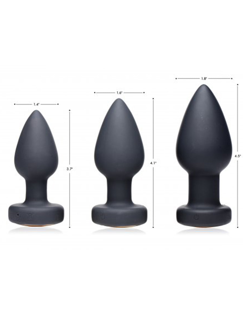 Booty Sparks Light Up Plug- Size Dimensions