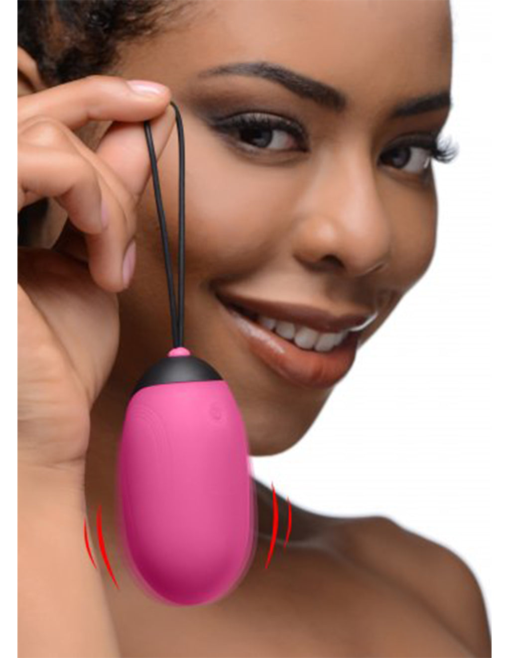Bang! XL Vibrating Egg w/ Remote- Pink- In hand