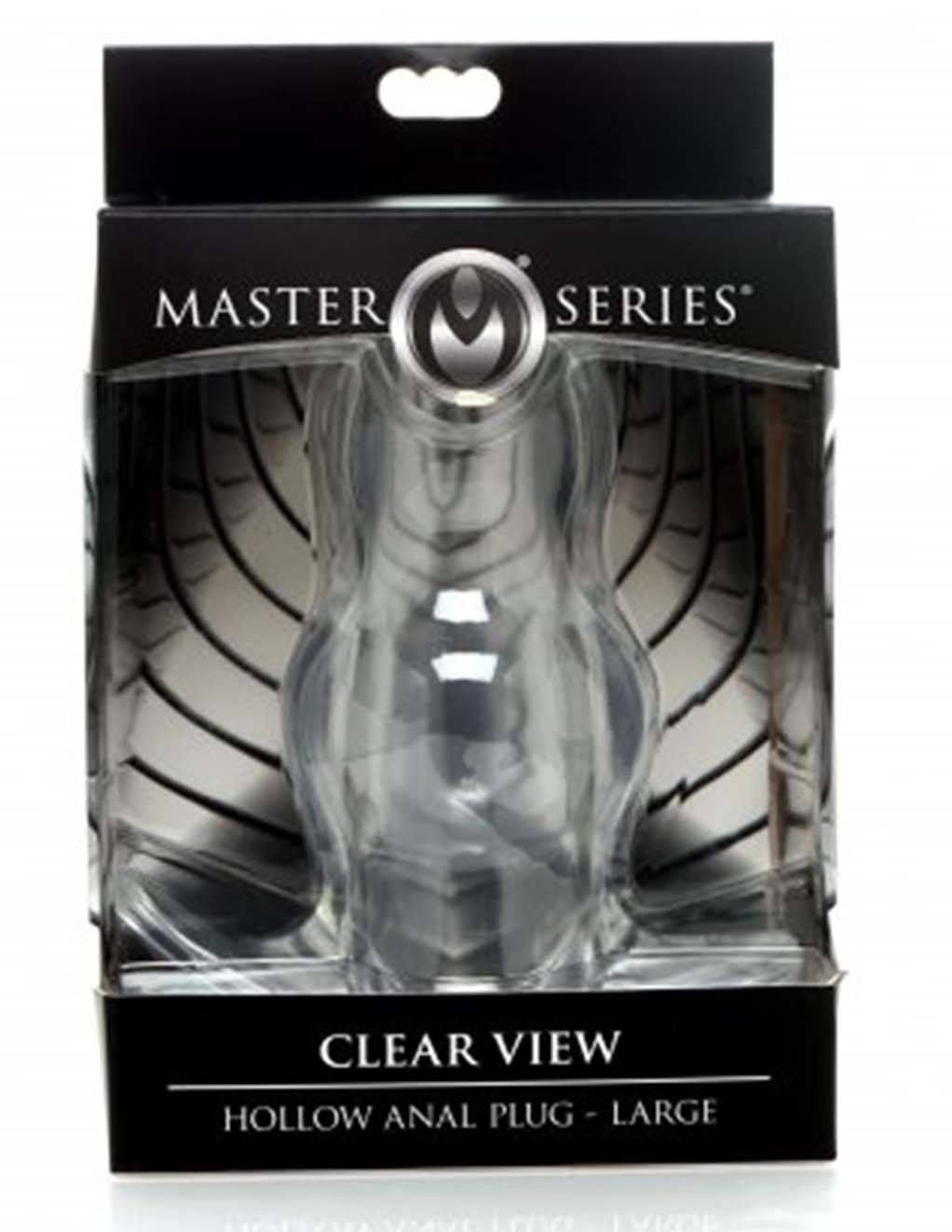 Master Series Clear Hollow Plug- Large- Packaging