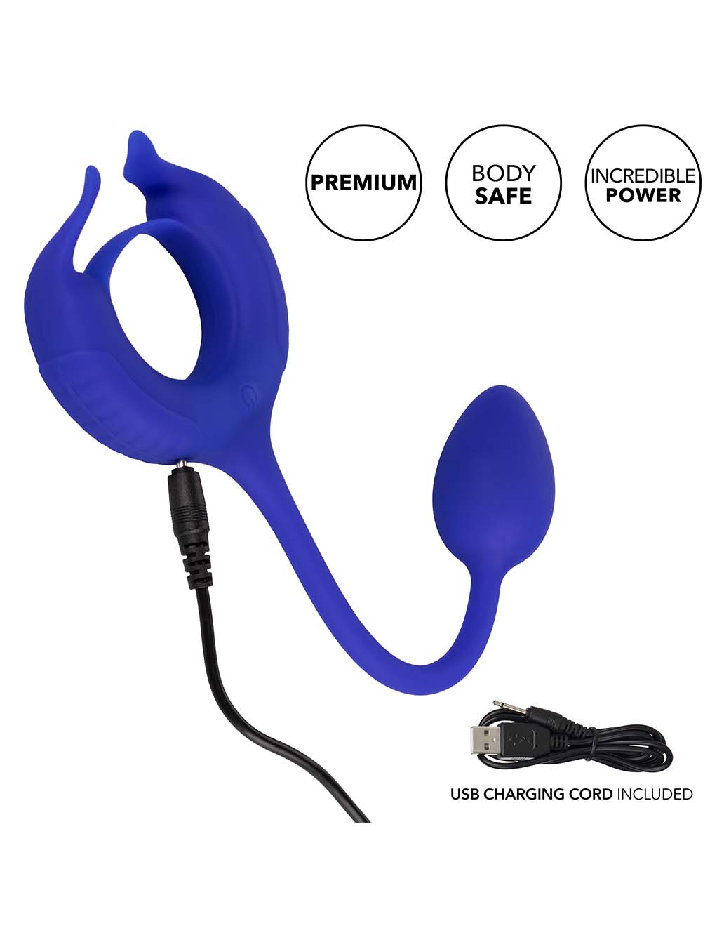 Admiral Plug & Play Weighted Cock Ring - Charger