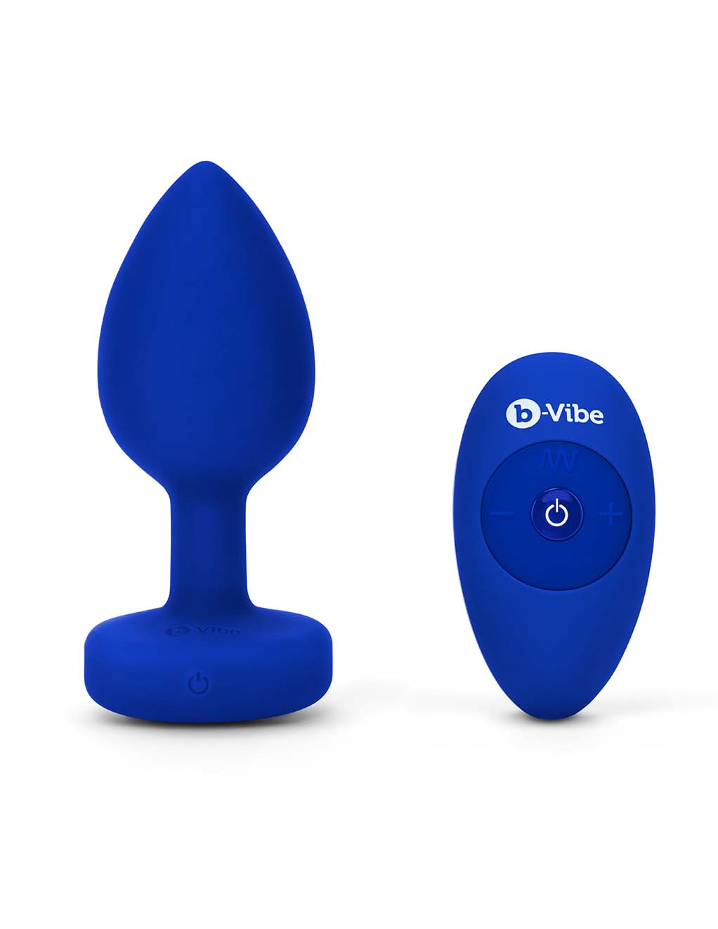 B-Vibe Vibrating Jewel Plug L/XL- Flat Upright