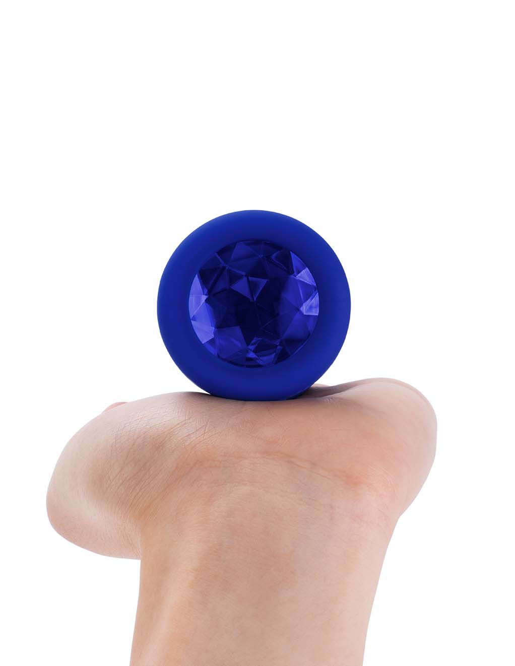 B-Vibe Vibrating Jewel Plug L/XL- Hand 5