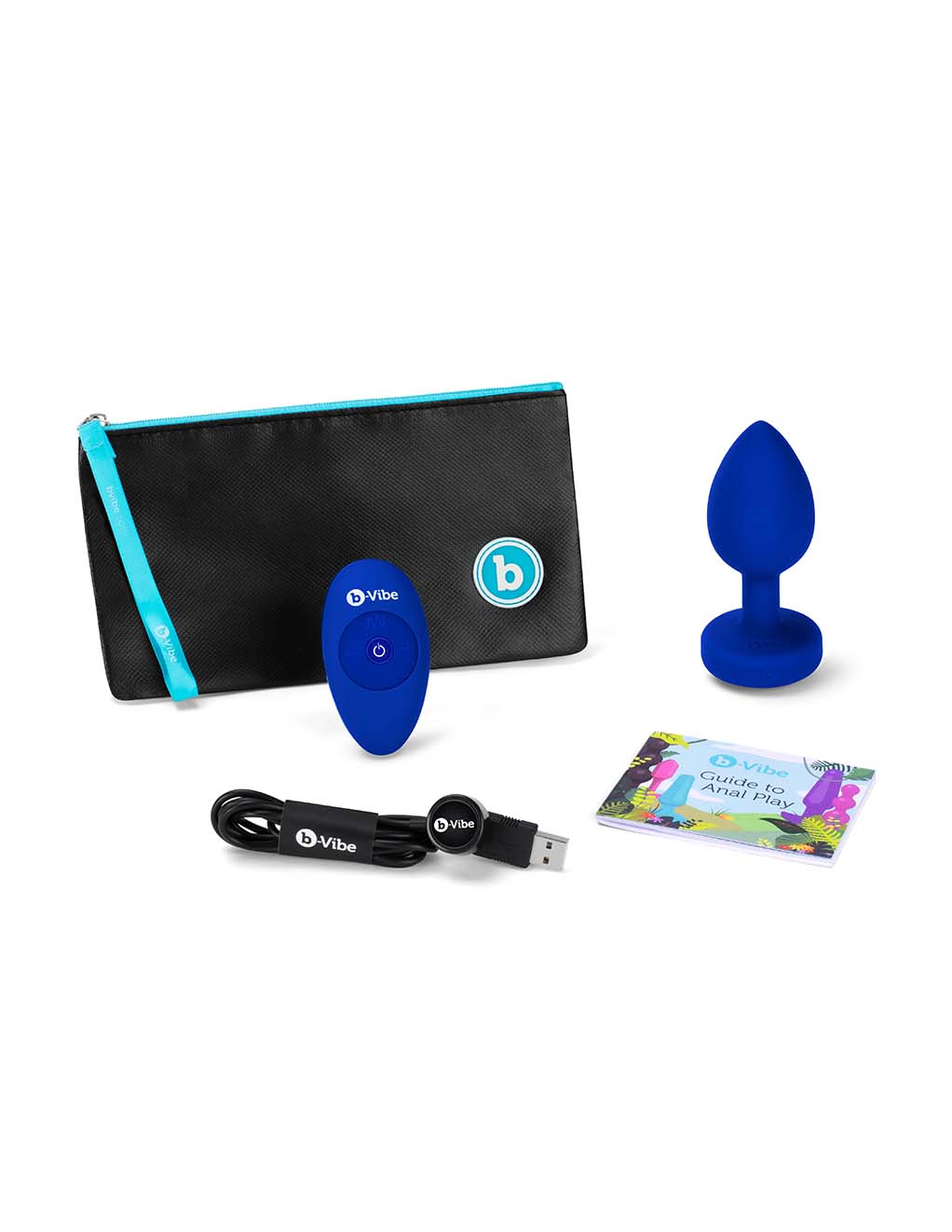 B-Vibe Vibrating Jewel Plug L/XL- Kit
