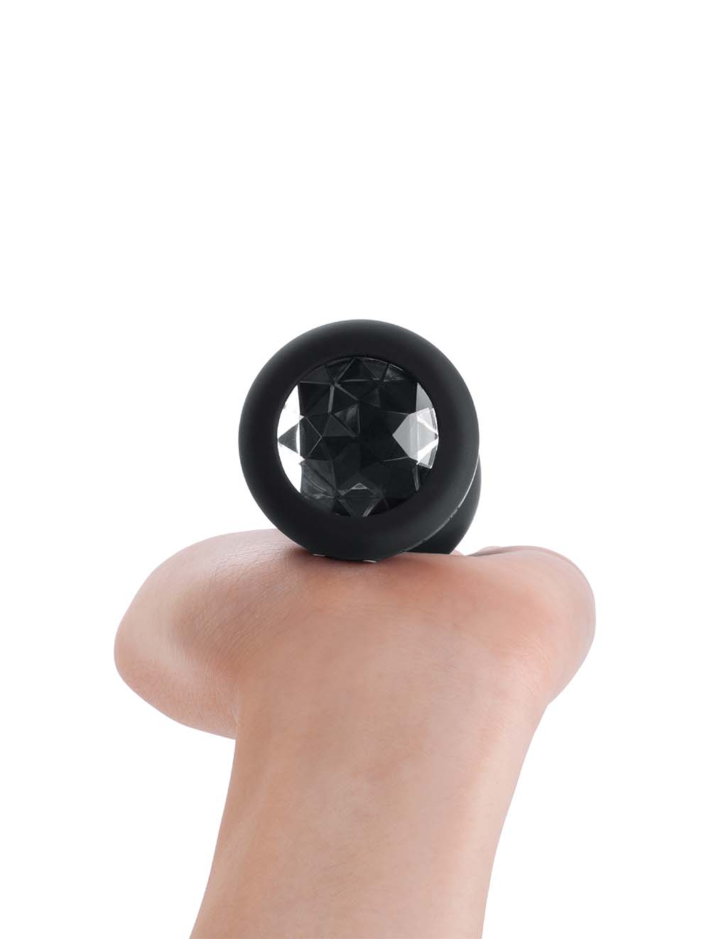 B-Vibe Vibrating Jewel Plug XXL- In Hand 3