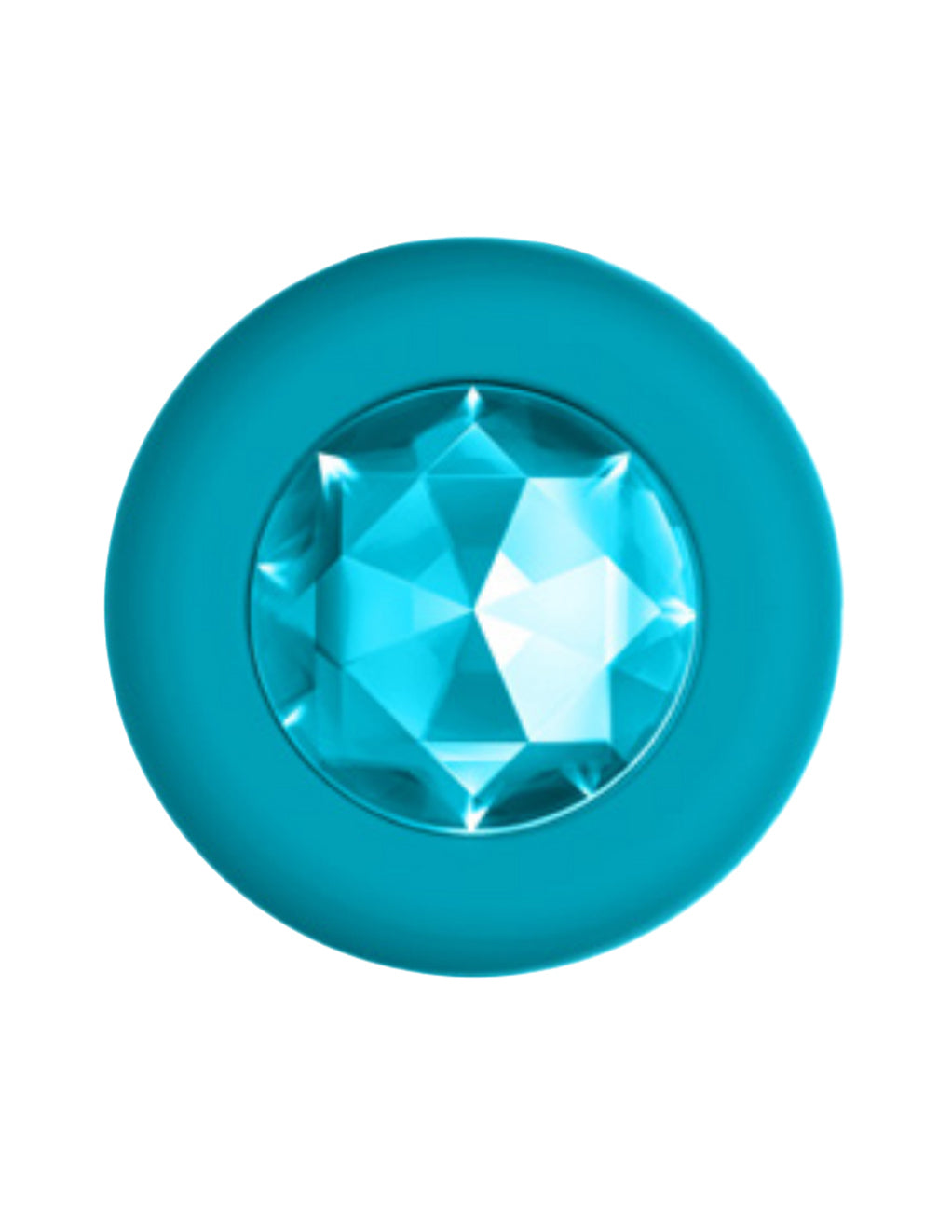 B-Vibe Vibrating Jewels Small/Medium- Aquamarine- Jewel Base