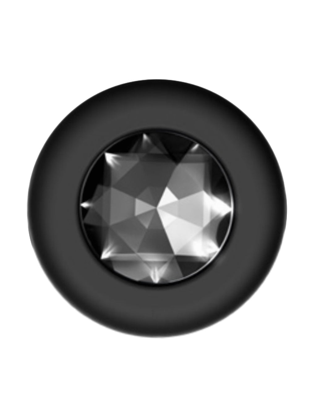 B-Vibe Vibrating Jewels Medium/Large- Black- Jewel Base