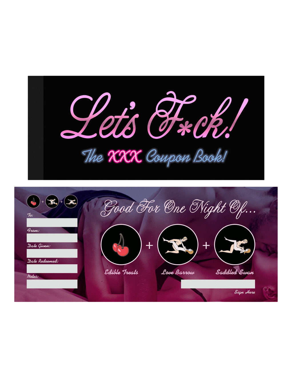 Let's Fuck Sex Coupon Book- Inside